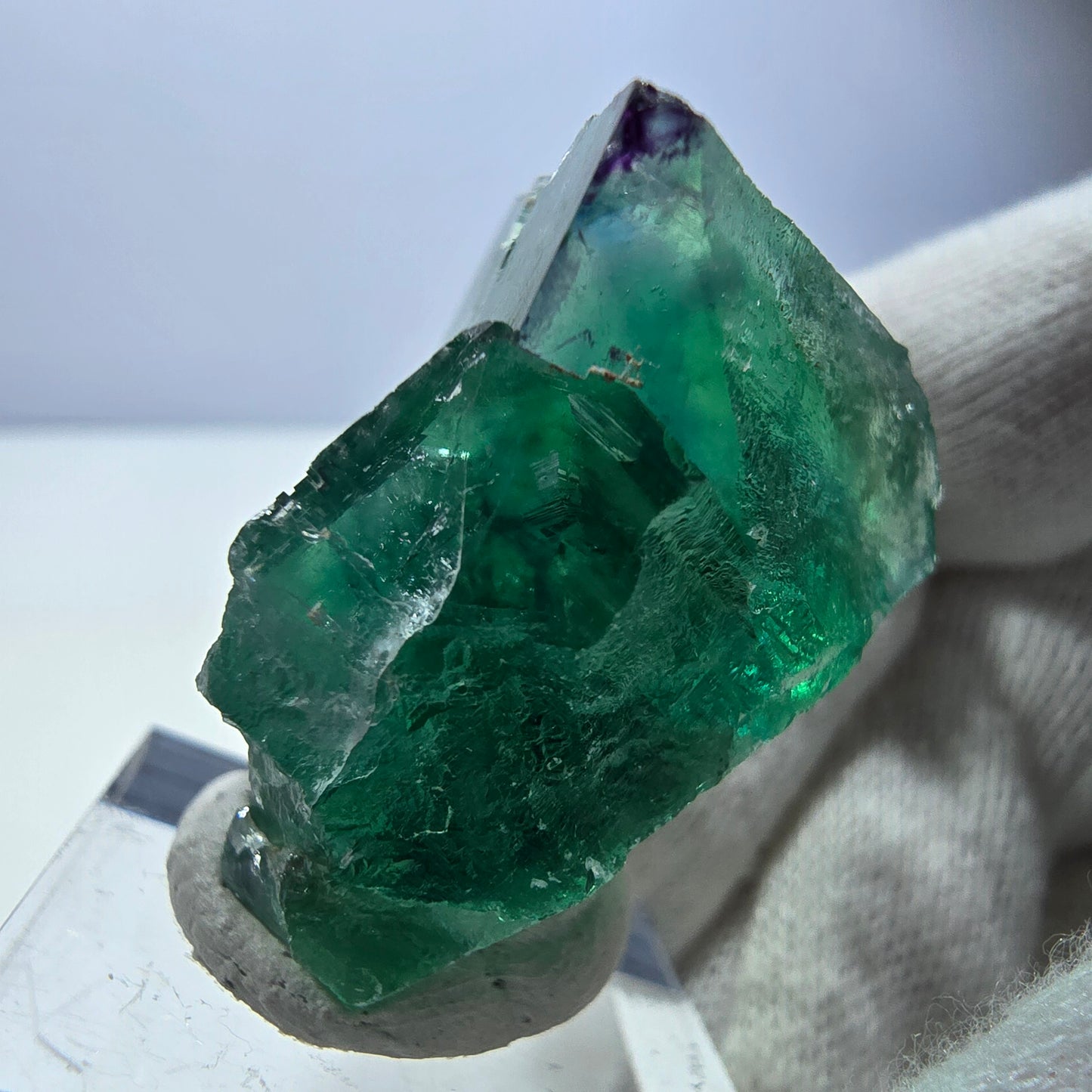 Phantom Fluorit Würfel Stufe parkettiert grün türkis Okorusu, Namibia 37*36*24mm