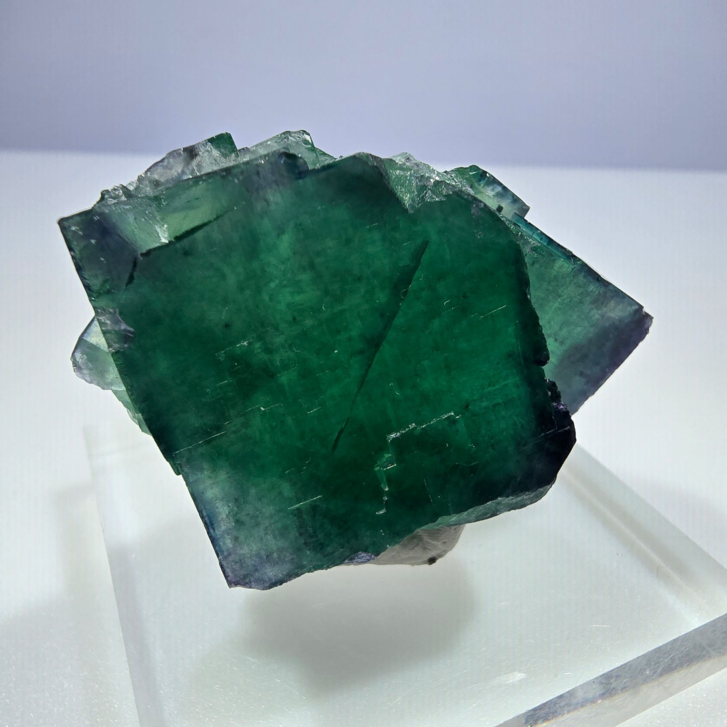 Phantom Fluorit Würfel Stufe parkettiert zonal Okorusu, Namibia 48*32*25mm