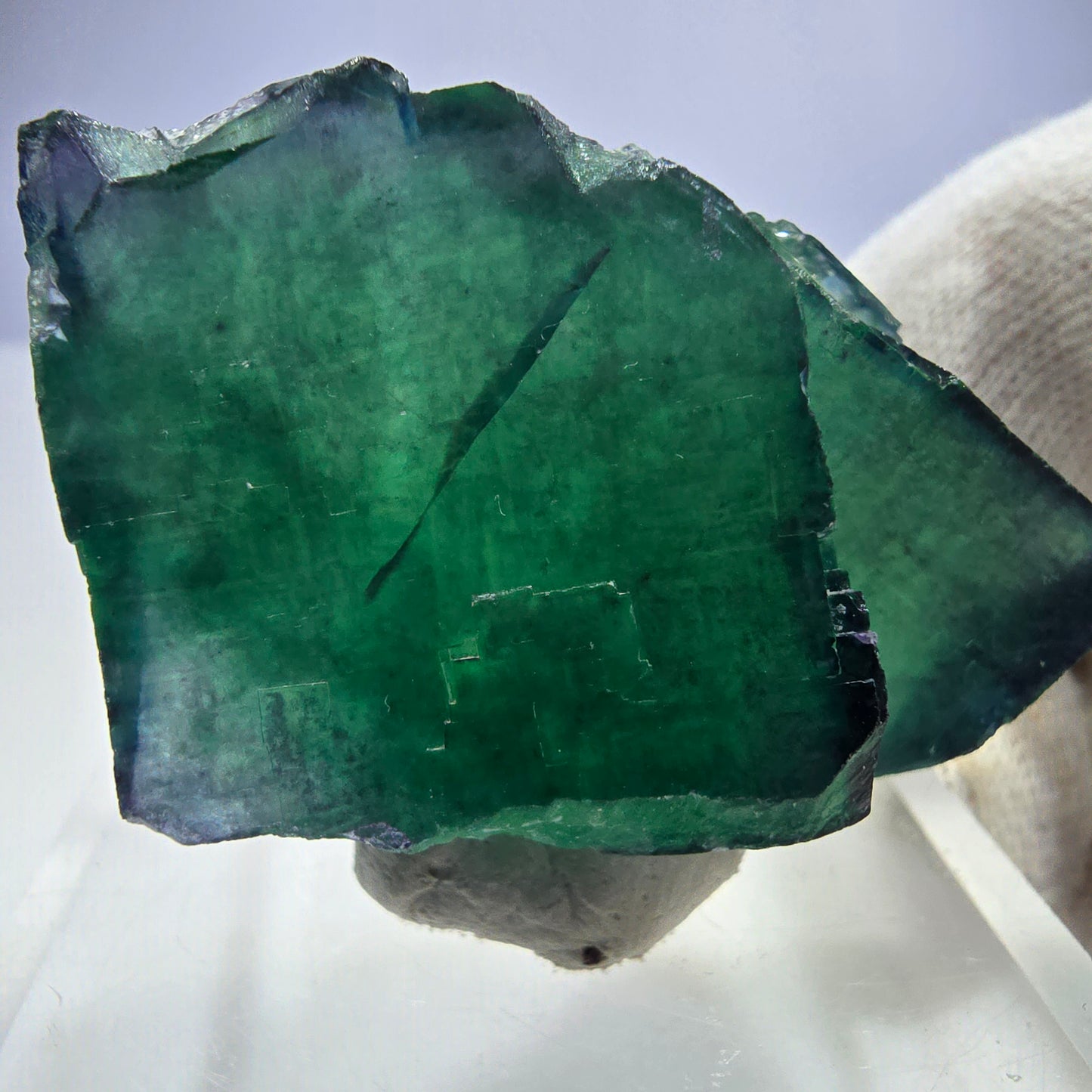 Phantom Fluorit Würfel Stufe parkettiert zonal Okorusu, Namibia 48*32*25mm