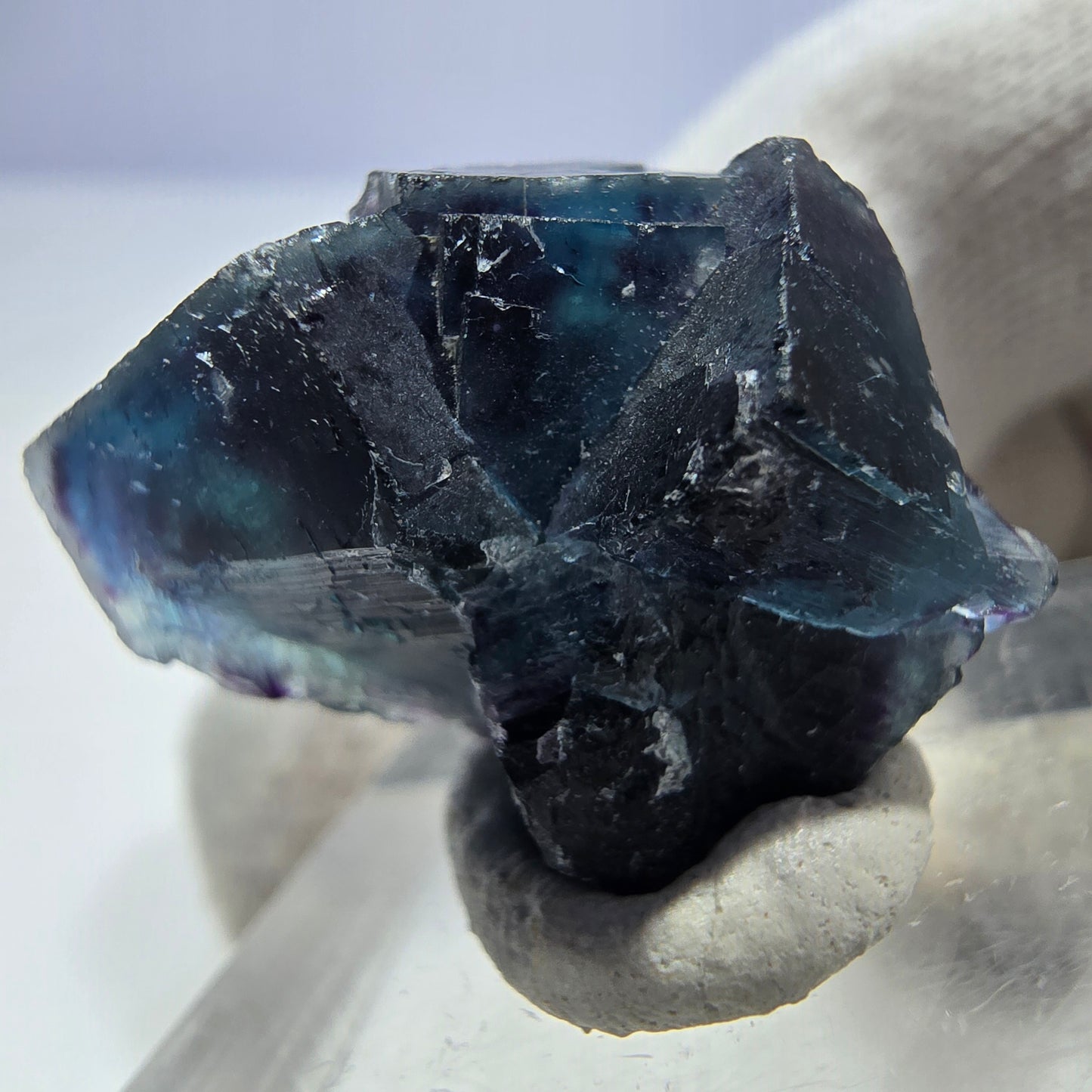 Phantom Fluorit Würfel Stufe, zonal - Neuer Fund! Okorusu, Namibia 27*20*14mm