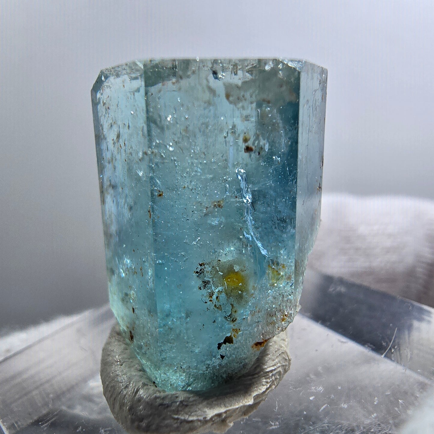 Aigue-marine rare avec opale hyalite Erongo, Namibie 22*16*13mm