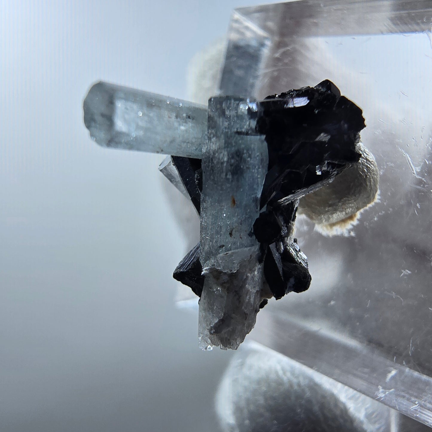 Aigue-marine Setlene, tourmaline Schörl stade Erongo, Namibie 19*17*12mm