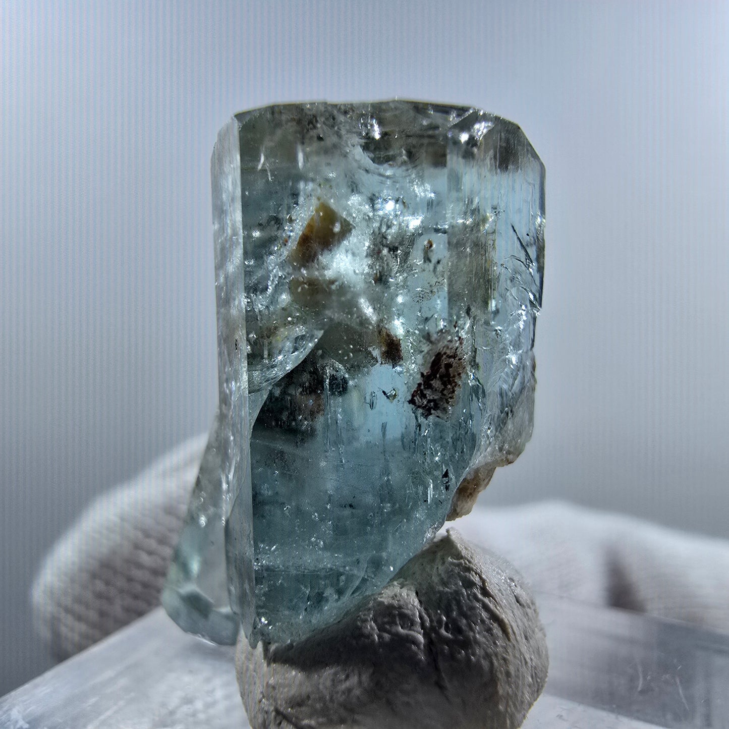 Aigue-marine Setlene, tourmaline Schörl stade Erongo, Namibie 23*12*11mm