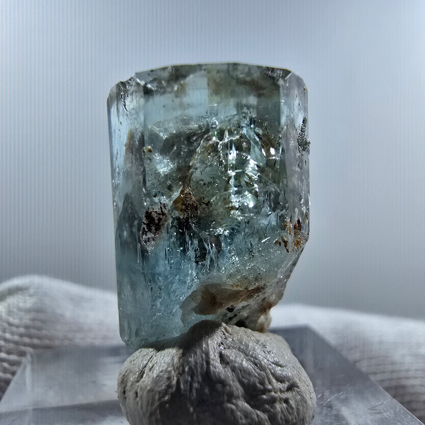 Aigue-marine Setlene, tourmaline Schörl stade Erongo, Namibie 23*12*11mm
