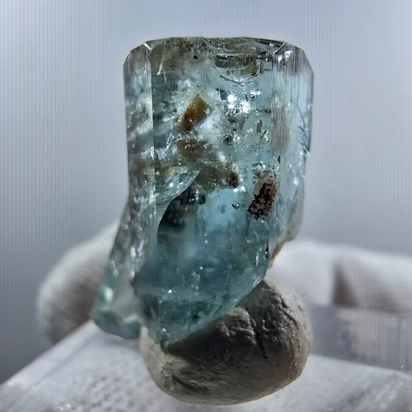 Aigue-marine Setlene, tourmaline Schörl stade Erongo, Namibie 23*12*11mm