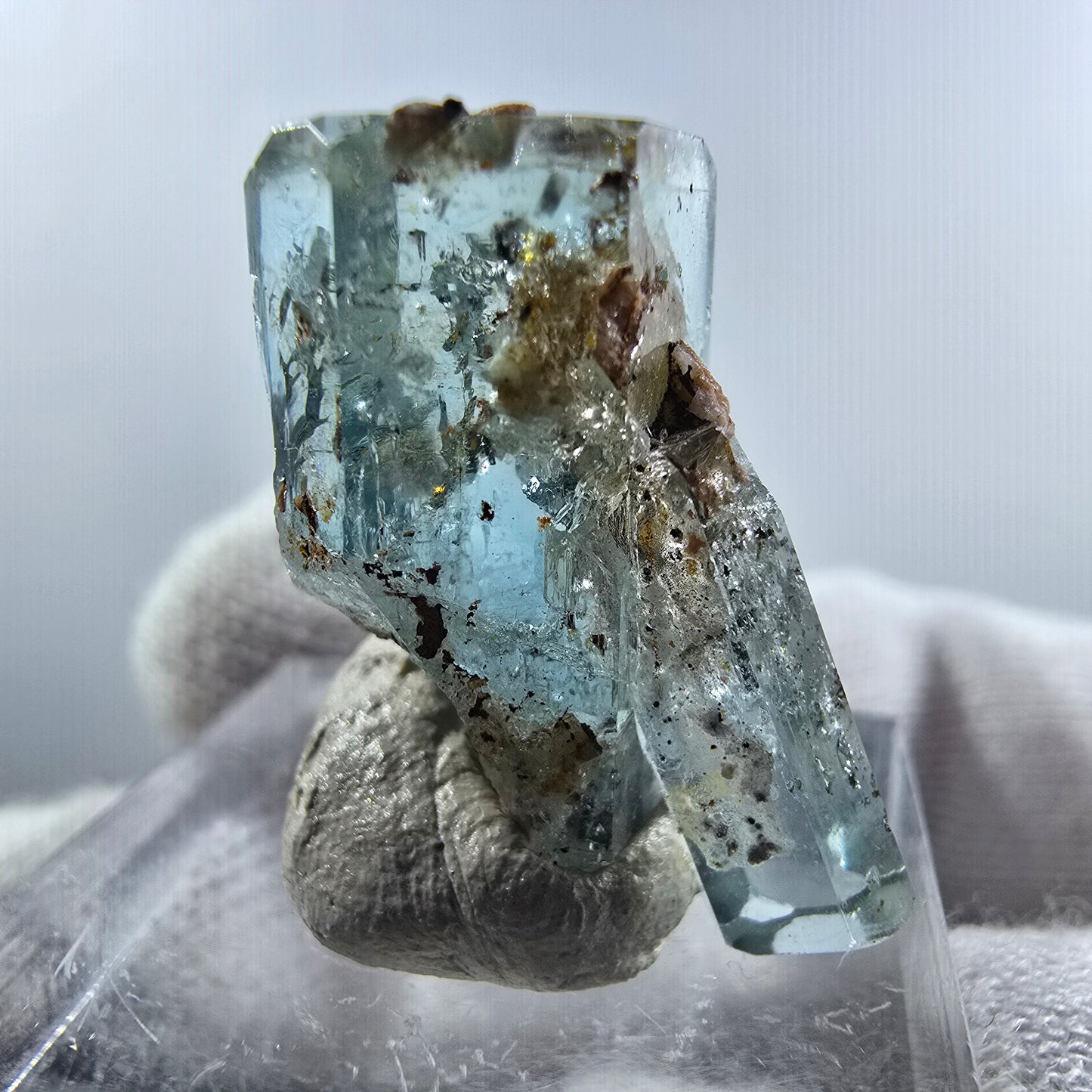 Aigue-marine Setlene, tourmaline Schörl stade Erongo, Namibie 23*12*11mm
