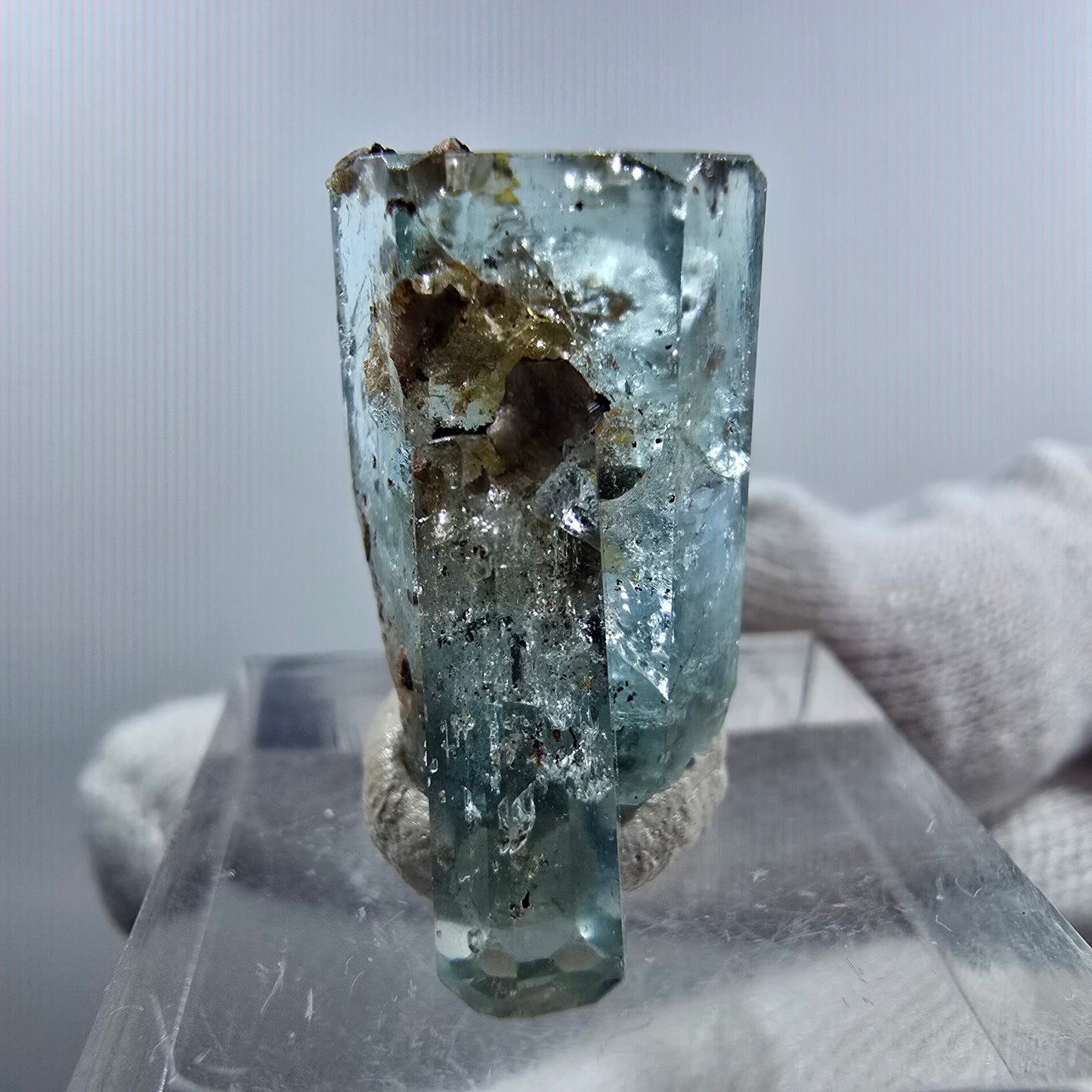 Aigue-marine Setlene, tourmaline Schörl stade Erongo, Namibie 23*12*11mm