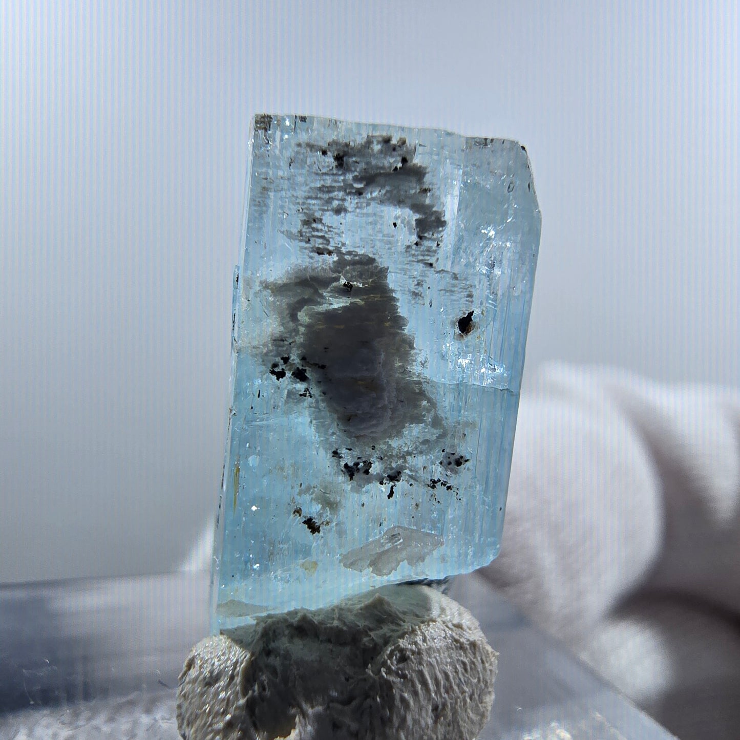 Aigue-marine Setlene, tourmaline Schörl stade Erongo, Namibie 20*9*8mm