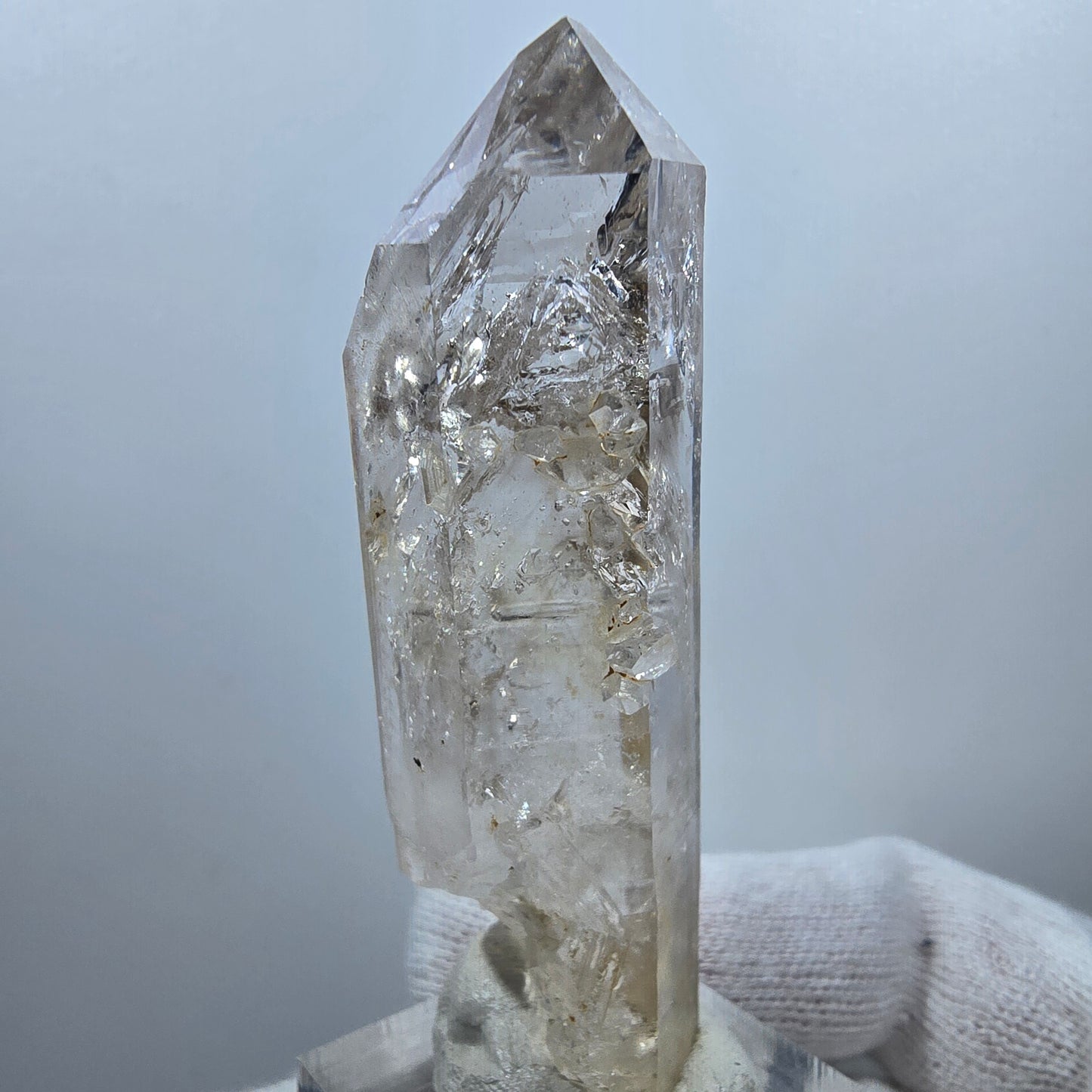 Enhydro Phantom Smoky Quartz, 2x Bubble (large) Valentine Pocket Goboboseb Namibia 66*20*20mm