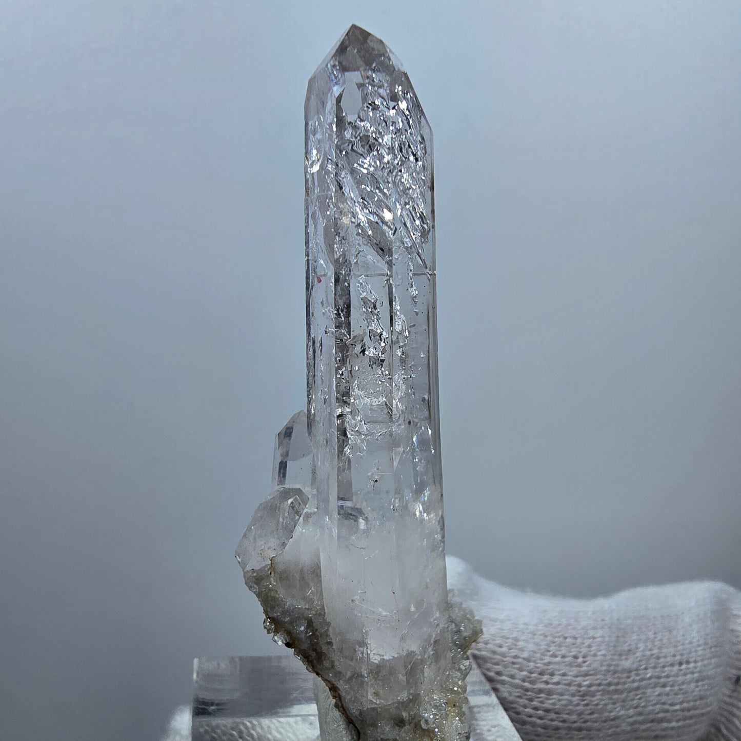 Quartz fumé lémurien Enhydro sur matrice Valentine Pocket Goboboseb Namibie 58 x 23 x 15 mm
