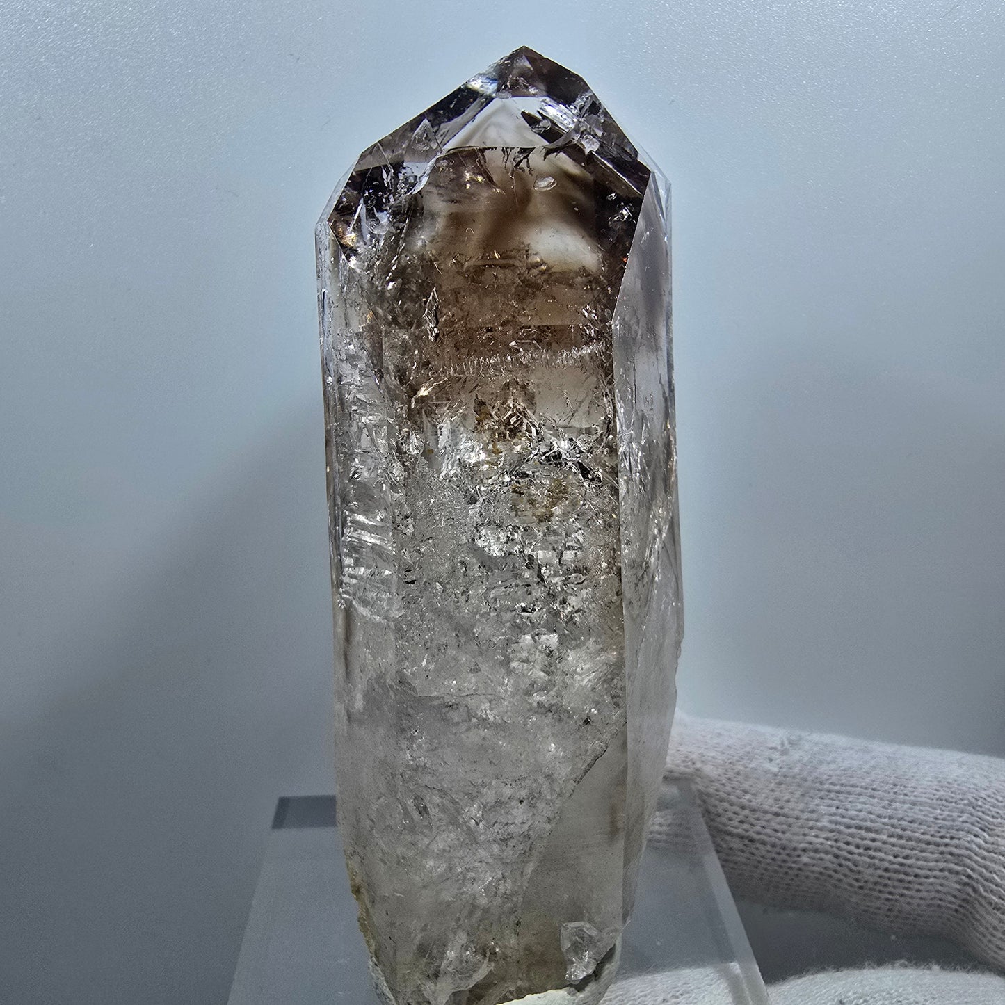 Enhydro Phantom Smoky Quartz Tip, 2x Bubble Valentine Pocket Goboboseb Namibia 83*37*27mm
