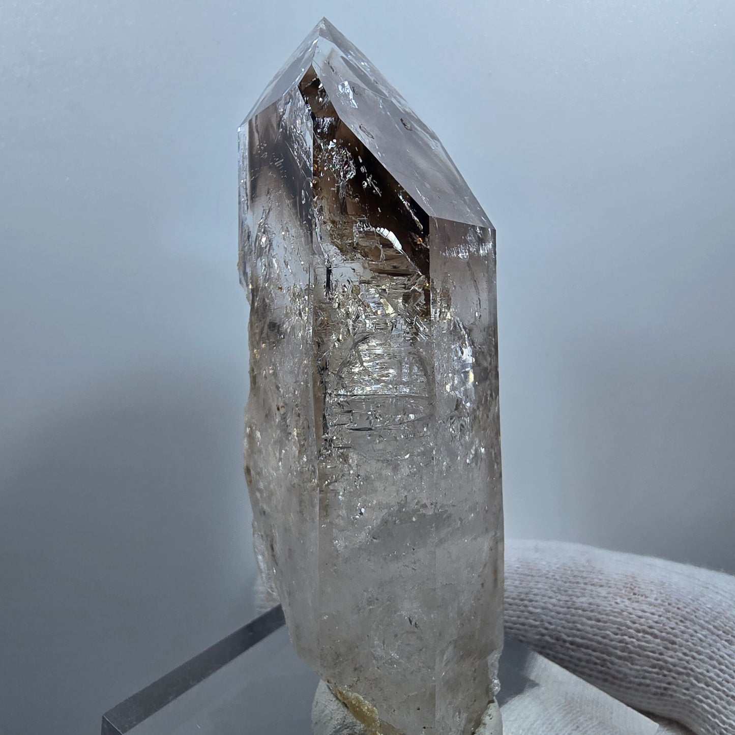 Enhydro Phantom Smoky Quartz Tip, 2x Bubble Valentine Pocket Goboboseb Namibia 83*37*27mm