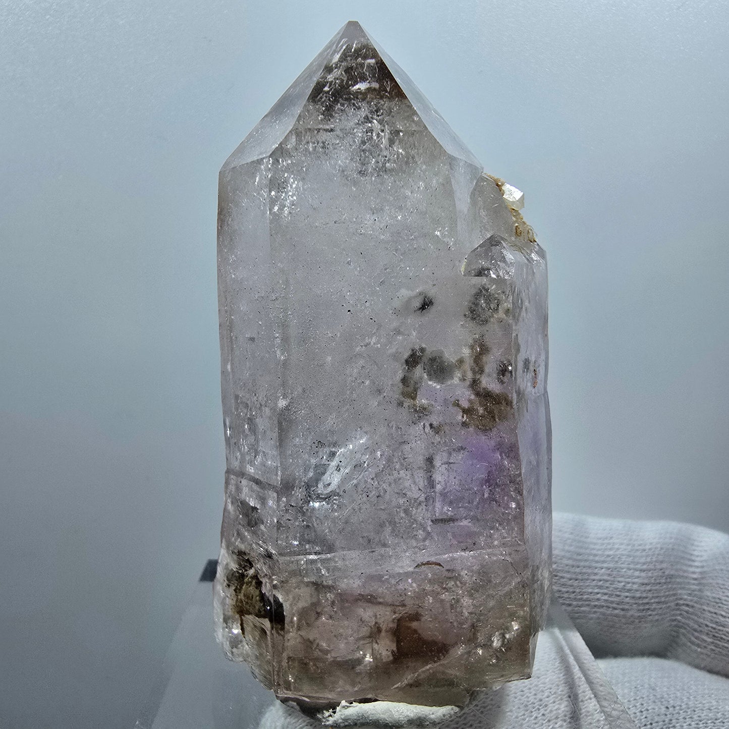 Sceptre d'améthyste fantôme Enhydro, 1x Goboboseb de poche Bubble Valentine Namibie 66*39*25mm