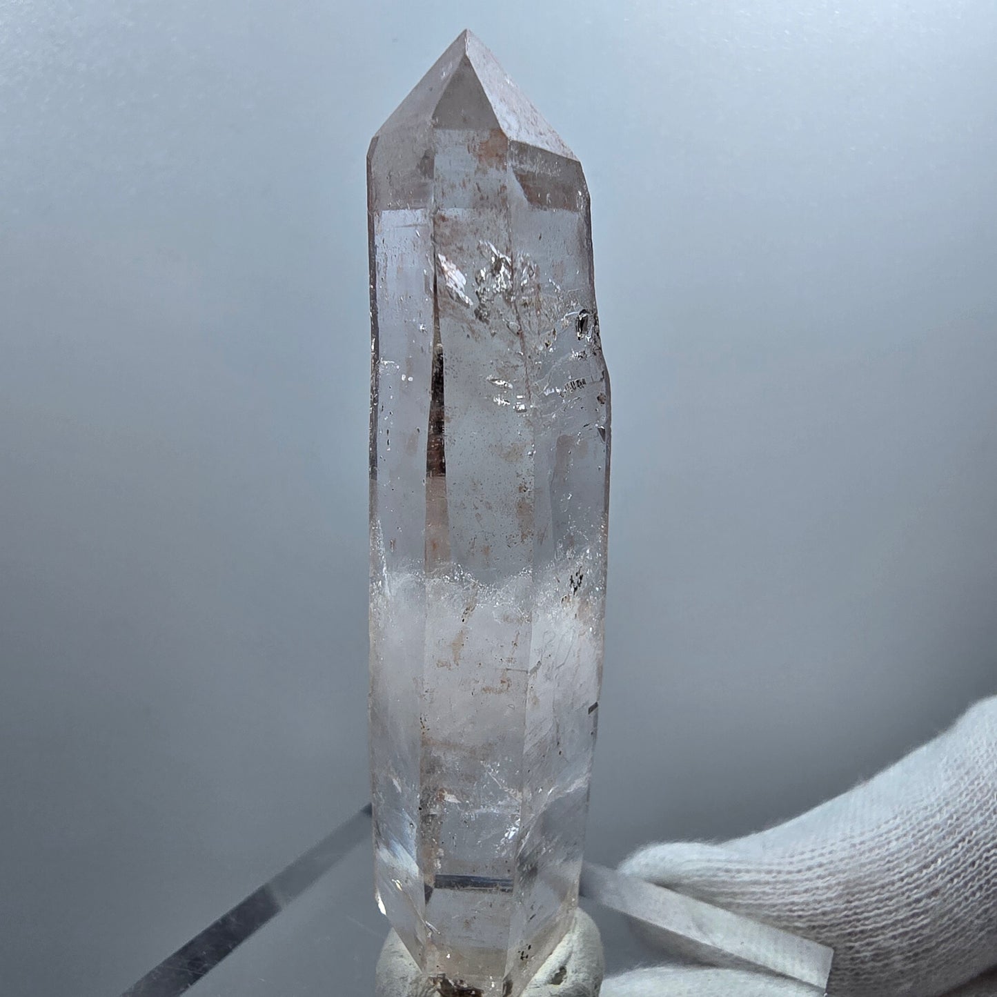 Lemurian Phantom Smoky Quartz DT Scepter Stage Valentine Pocket Goboboseb Namibie 70*19*14mm