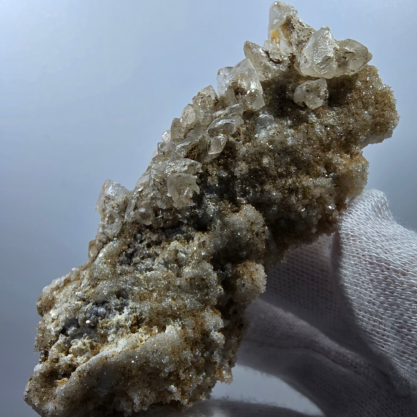 Spécimen rare de calcite UV, mine Valentine Pocket, Goboboseb, Namibie, 88 x 44 x 29 mm