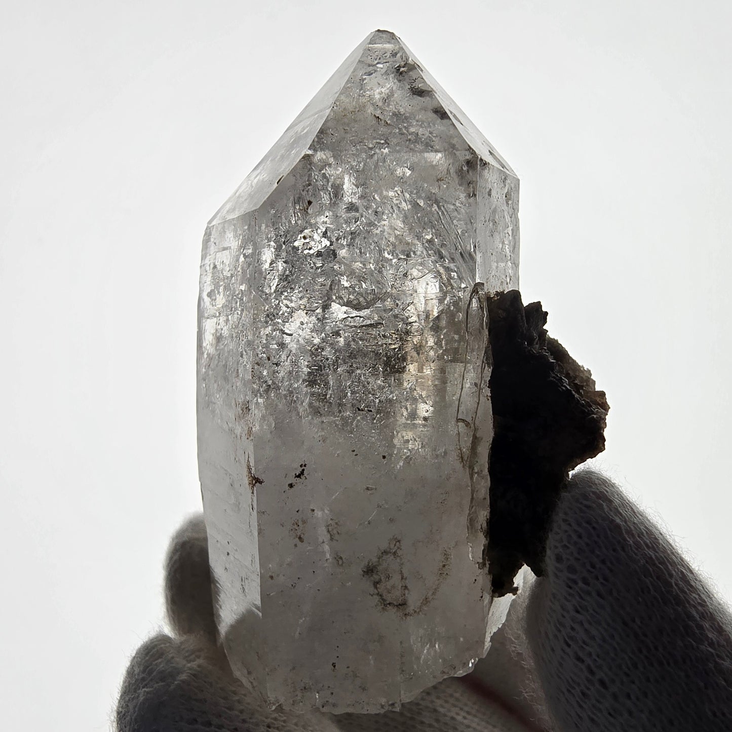 Goboboseb de poche Phantom Smoky Quartz UV Calcite Stage Valentine Namibie 65 x 42 x 37 mm
