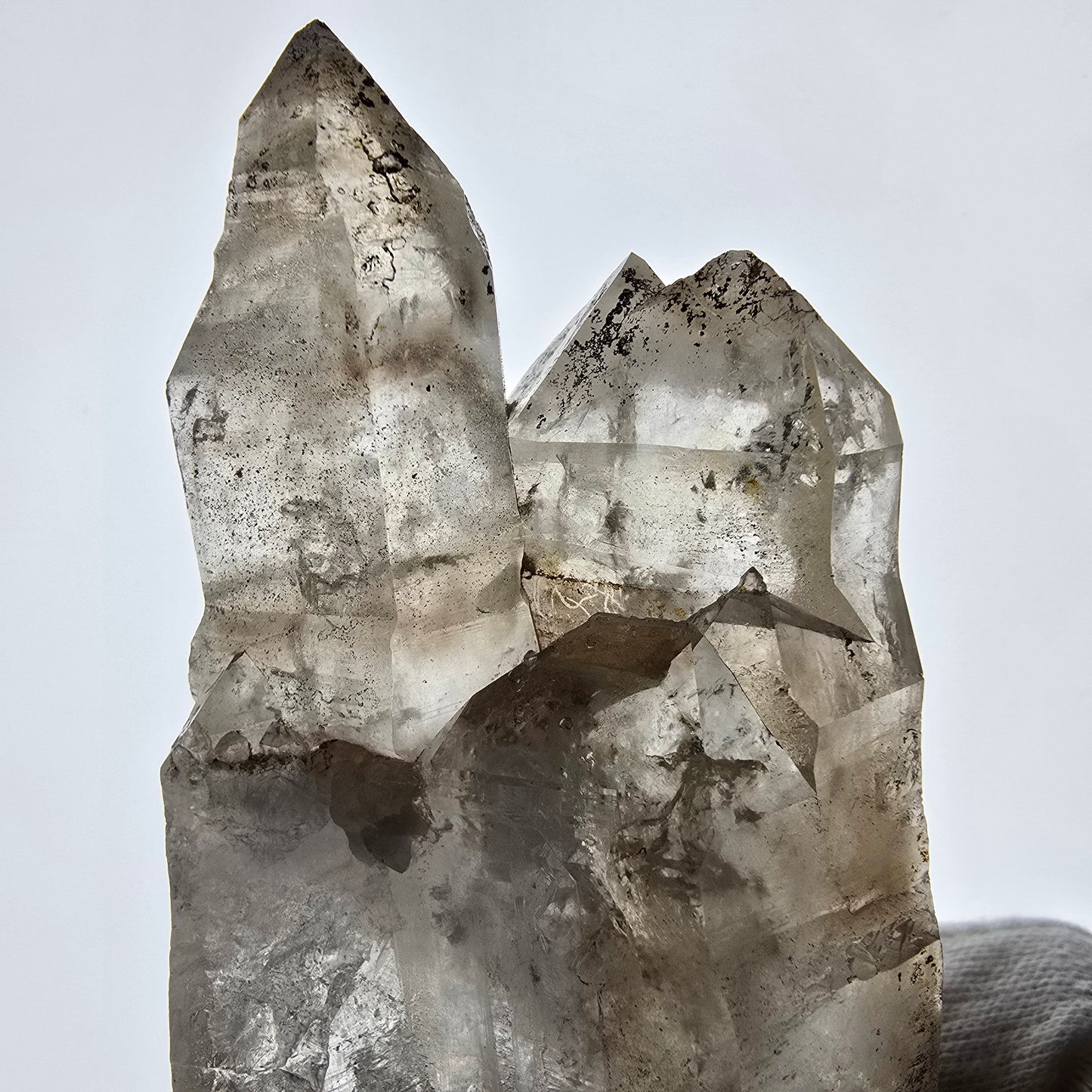 XL Skeleton Phantom Smoky Quartz DT Sceptre Valentine Pocket, Namibie 183*56*44mm