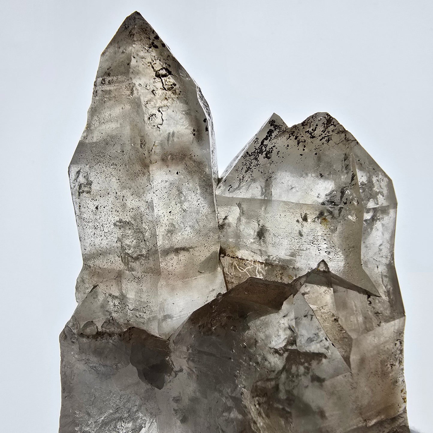 XL Skeleton Phantom Smoky Quartz DT Sceptre Valentine Pocket, Namibie 183*56*44mm