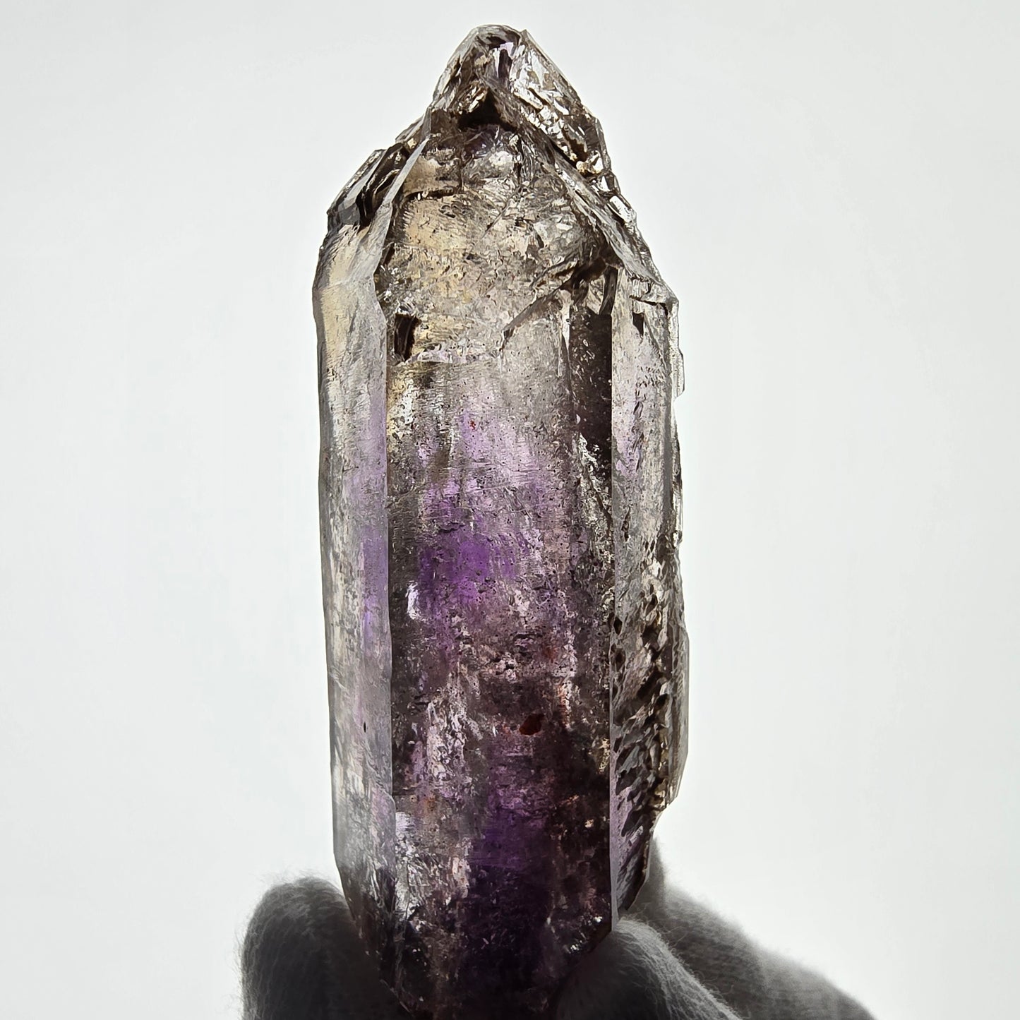 Sceptre d'améthyste squelette Enhydro, 3x Bubble Valentine Pocket Goboboseb Namibie 78*27*23mm