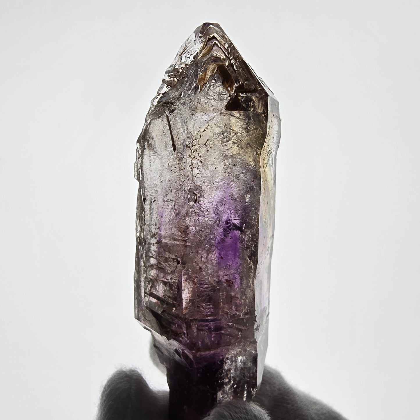 Sceptre d'améthyste squelette Enhydro, 3x Bubble Valentine Pocket Goboboseb Namibie 78*27*23mm