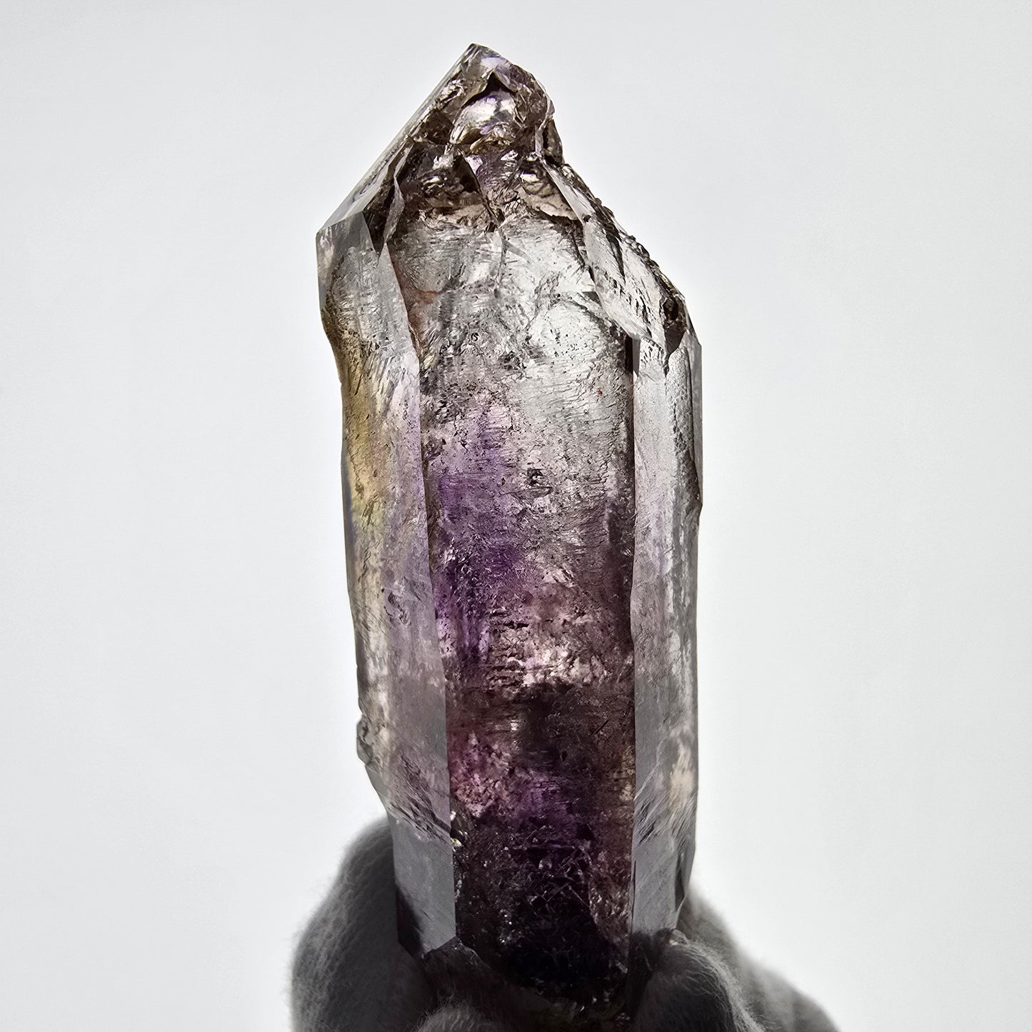Sceptre d'améthyste squelette Enhydro, 3x Bubble Valentine Pocket Goboboseb Namibie 78*27*23mm