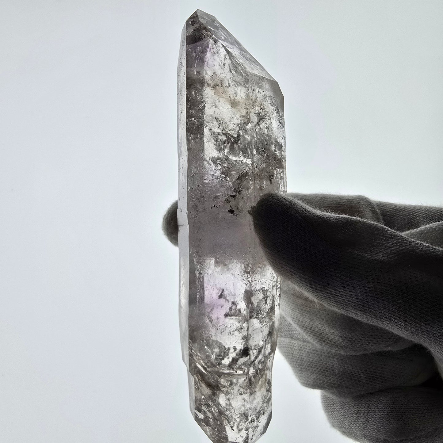 Enhydro Skeleton Amethyst DT Scepter 4x Bubble Valentine Pocket Goboboseb Namibie 122*31*26mm
