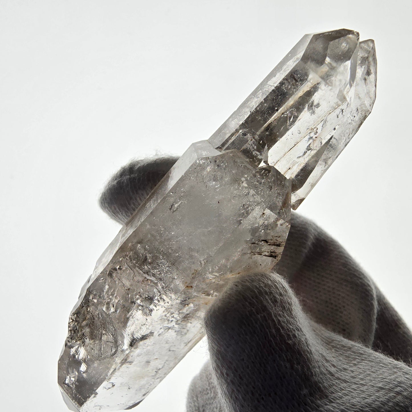 Skeleton Phantom Smoky Quartz DT Scepter Valentine Pocket Goboboseb Namibia 80*26*17mm
