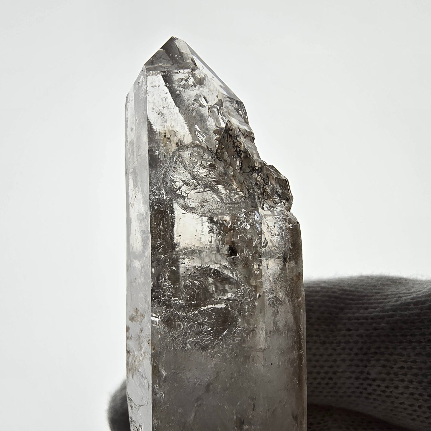 Skeleton Phantom Smoky Quartz DT Scepter Valentine Pocket Goboboseb Namibia 80*26*17mm