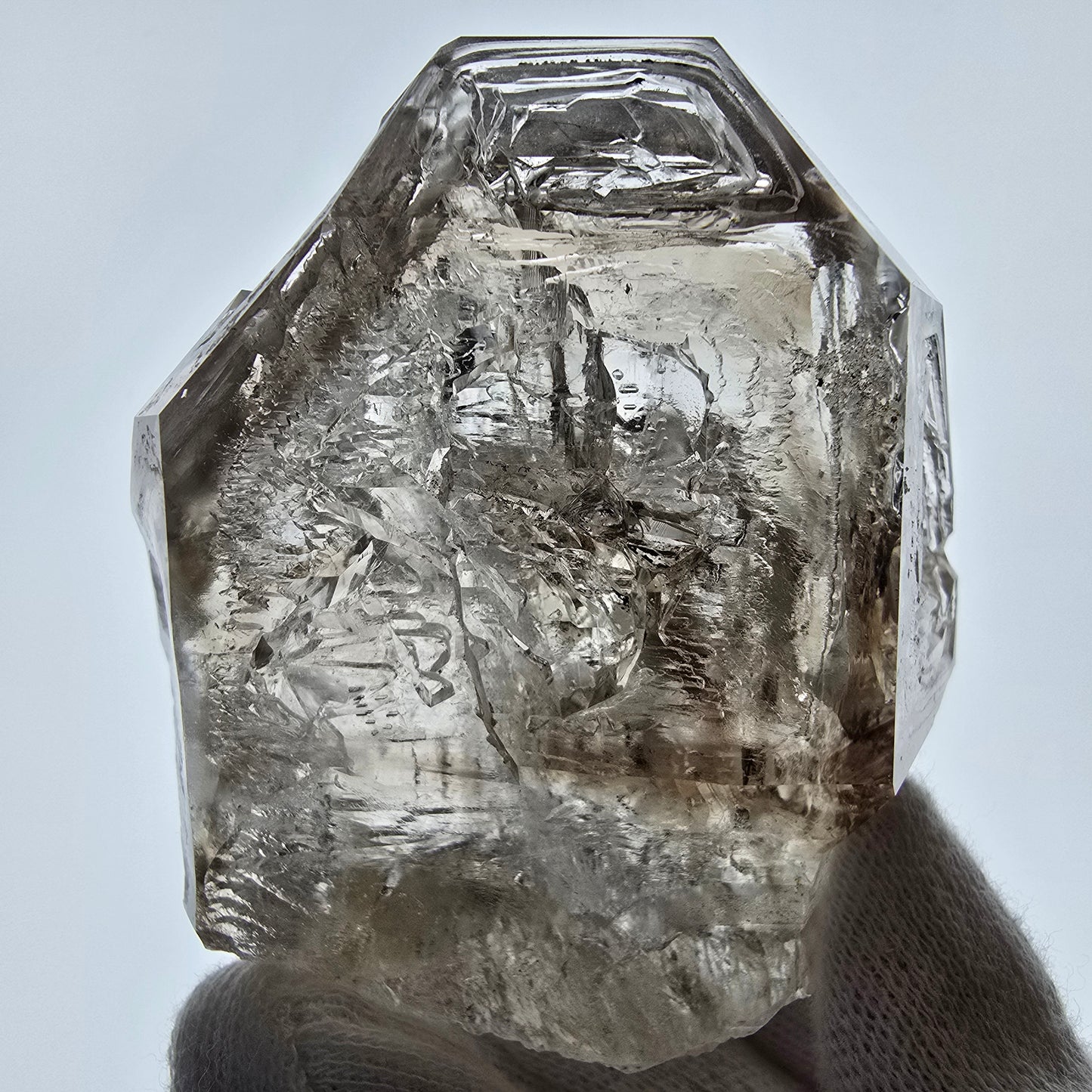Skeleton Phantom Smoky Quartz Scepter Valentine Pocket Goboboseb Namibia 68*63*38mm
