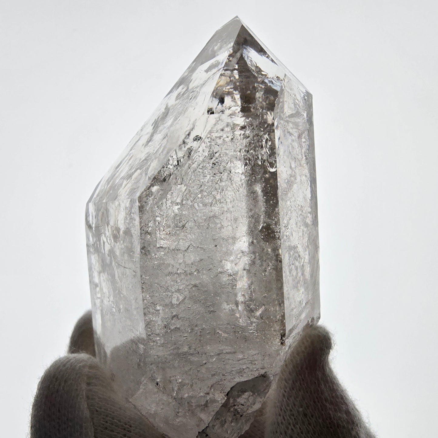Enhydro Skeleton Phantom Smoky Quartz Scepter, 2x Bubble Valentine Pocket, Namibia 76*44*32mm