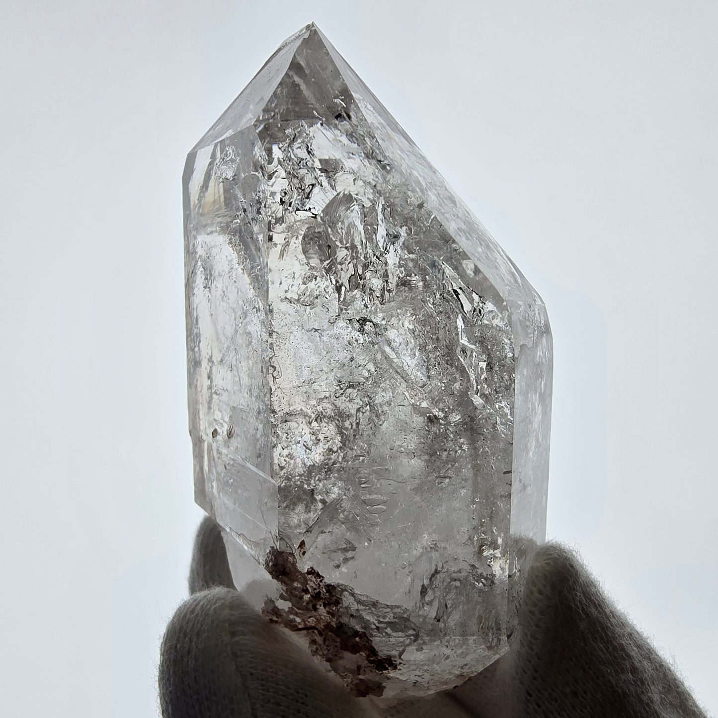 Enhydro Skeleton Phantom Smoky Quartz Scepter, 2x Bubble Valentine Pocket, Namibia 76*44*32mm