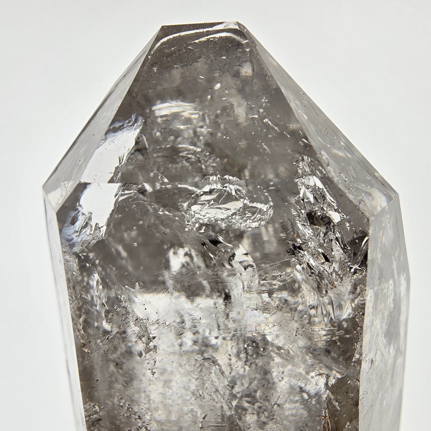 Enhydro Skeleton Phantom Smoky Quartz Scepter, 2x Bubble Valentine Pocket, Namibia 76*44*32mm