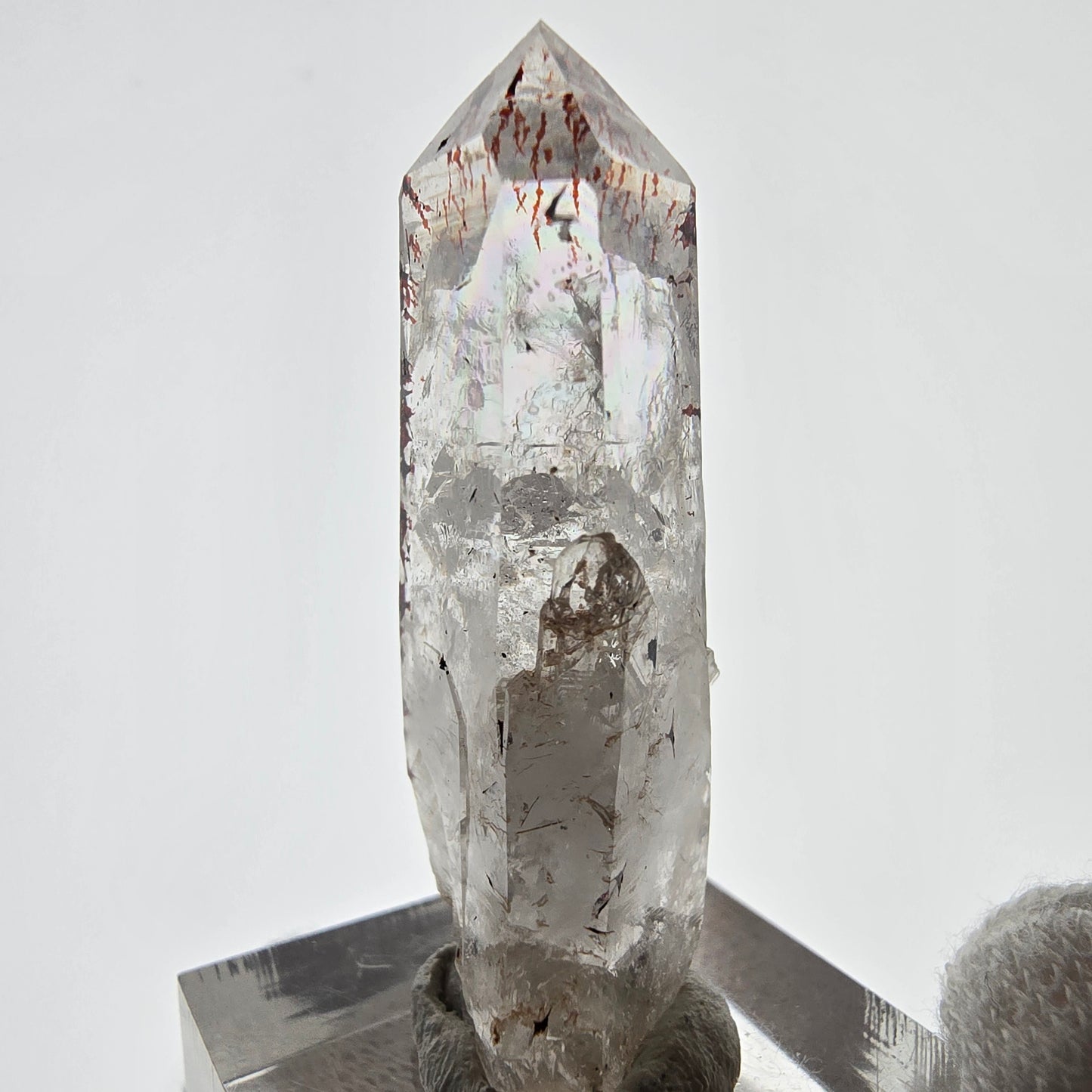 Quartz fumé Harlequin Phantom, mine Point Streep, Goboboseb, Namibie, 44 x 17 x 12 mm