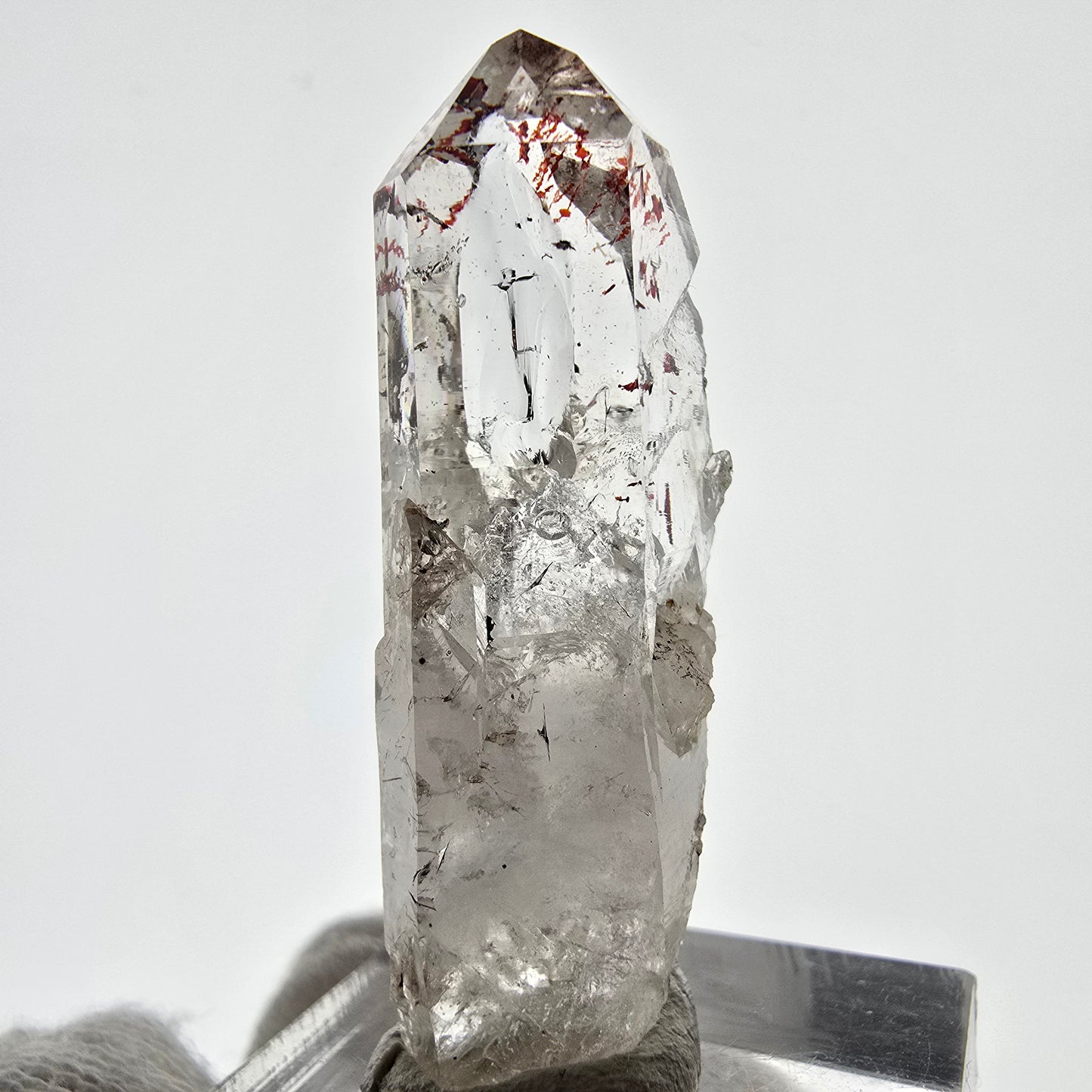 Quartz fumé Harlequin Phantom, mine Point Streep, Goboboseb, Namibie, 44 x 17 x 12 mm