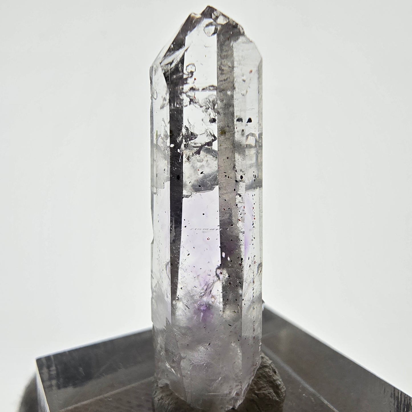 Phantom Amethyst with Analcim, Hematite Streep Mine, Goboboseb, Namibia 33*11*8mm