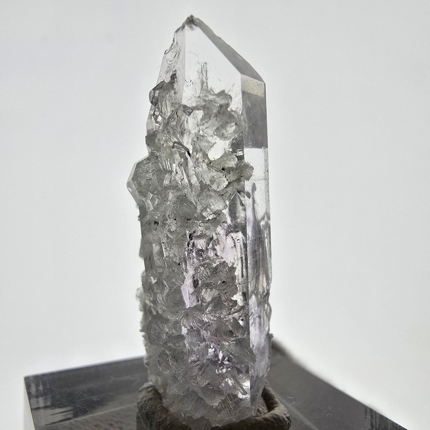 Phantom Amethyst with Analcim, Prehnite Streep Mine, Goboboseb, Namibia 33*15*10mm