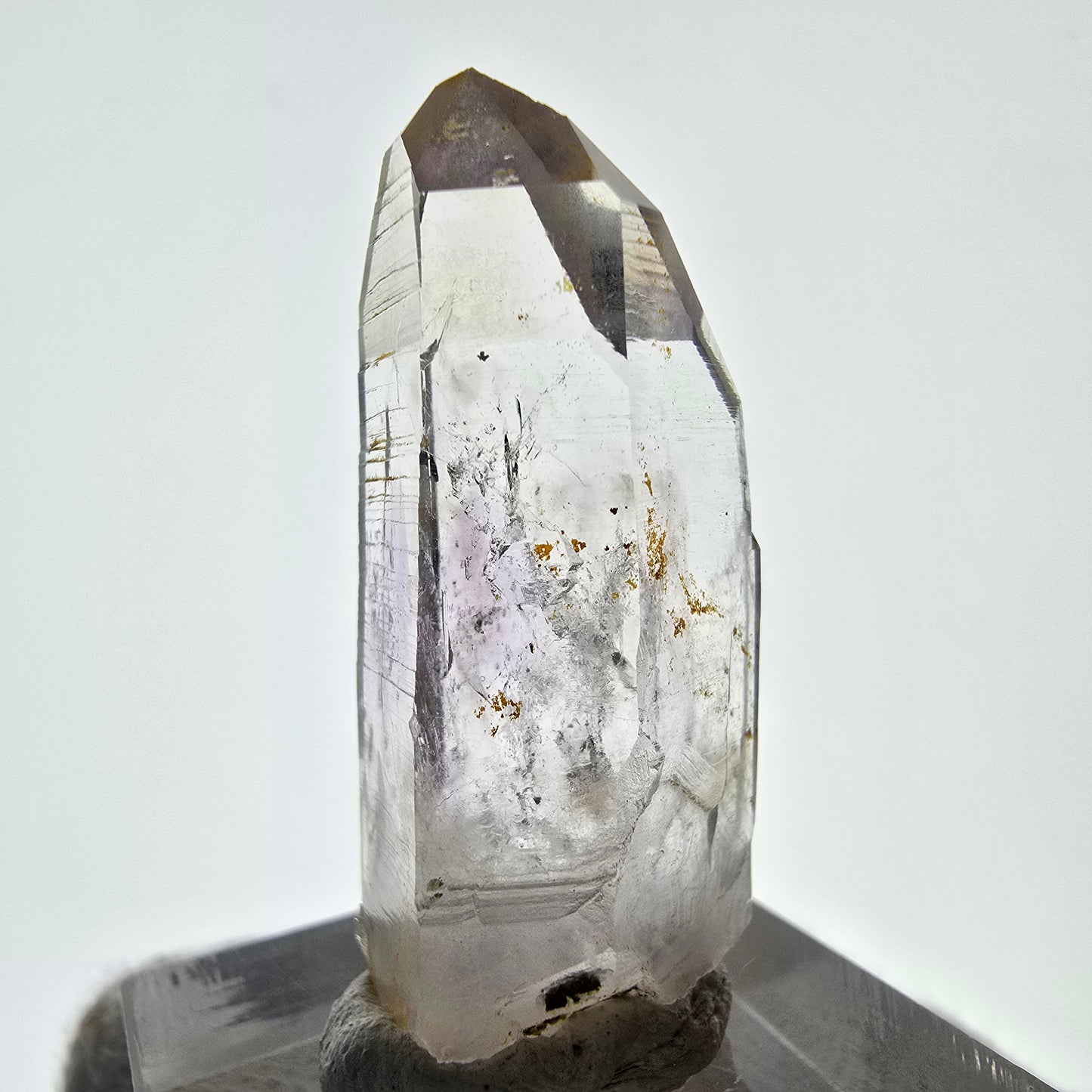Sceptre d'améthyste lémurienne Enhydro, 1x Pochette Saint-Valentin à bulles, Namibie 36 x 17 x 15 mm