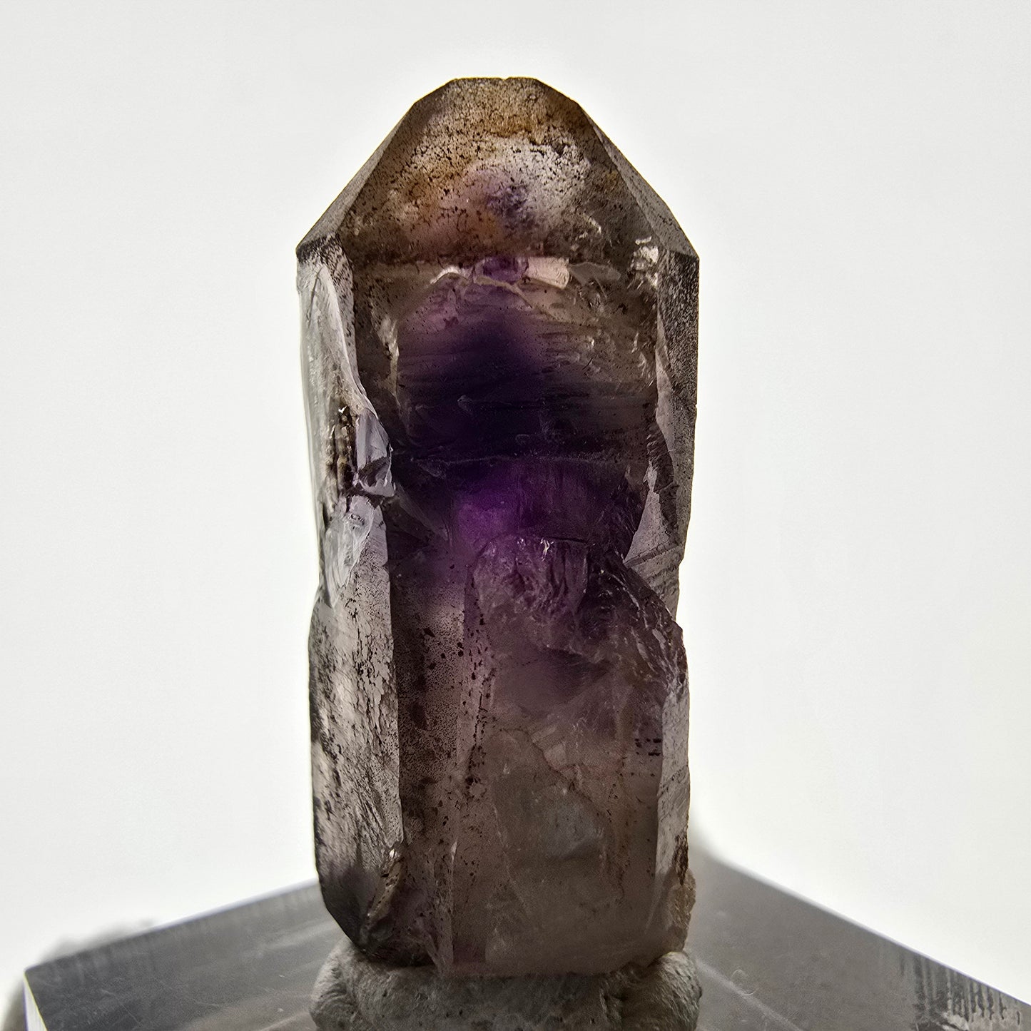 Améthyste fantôme rare DT Scepter Point Brandberg, Namibie 33*17*11mm