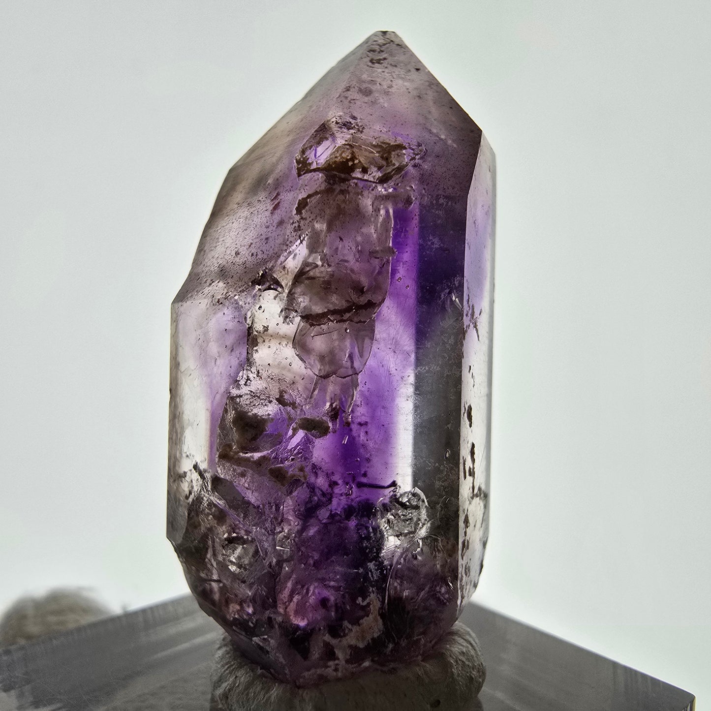 Rare Améthyste Fantôme Pointe de Sceptre Brandberg, Namibie 38*18*18mm