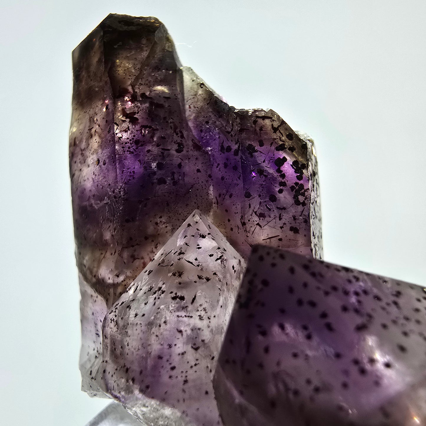 Rare spécimen de sceptre d'améthyste fantôme, Brandberg, Namibie, 39 x 39 x 20 mm