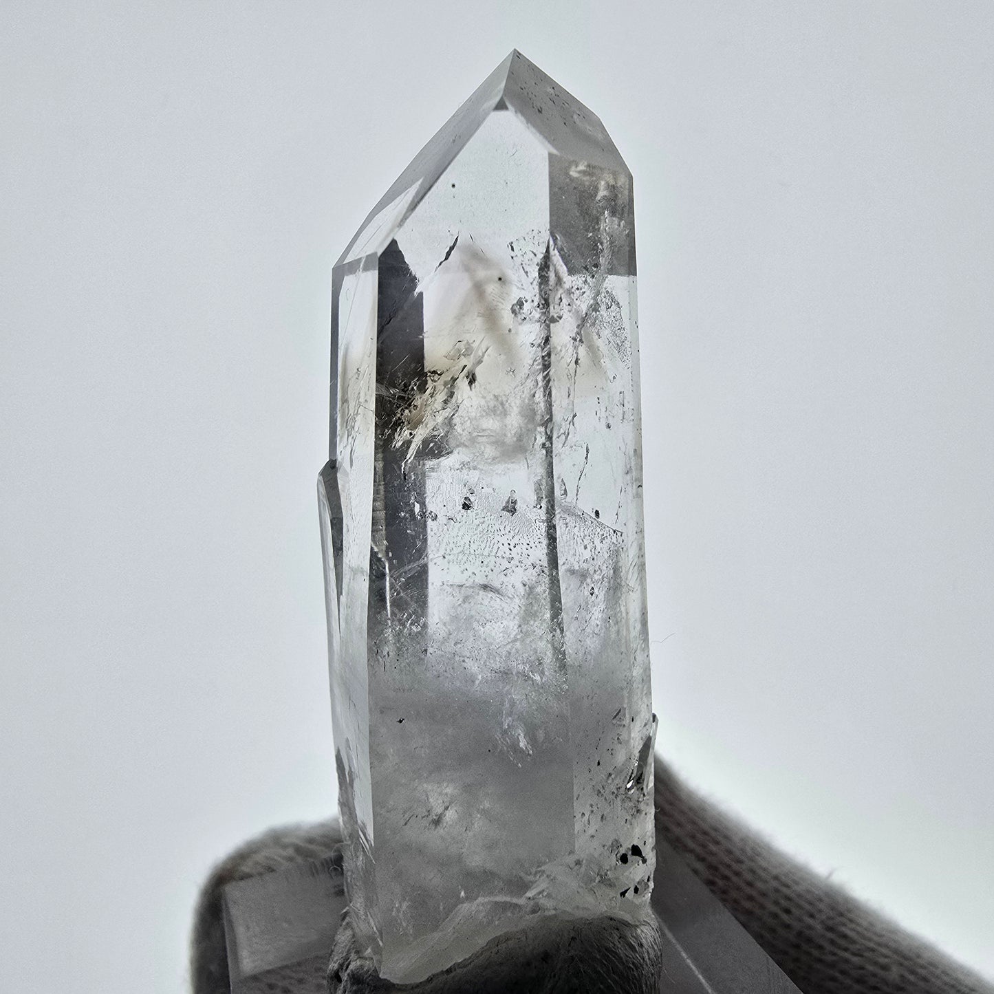 Quartz fumé fantôme Enhydro, 1x Bubble Streep Mine, Goboboseb, Namibie 52 x 19 x 17 mm