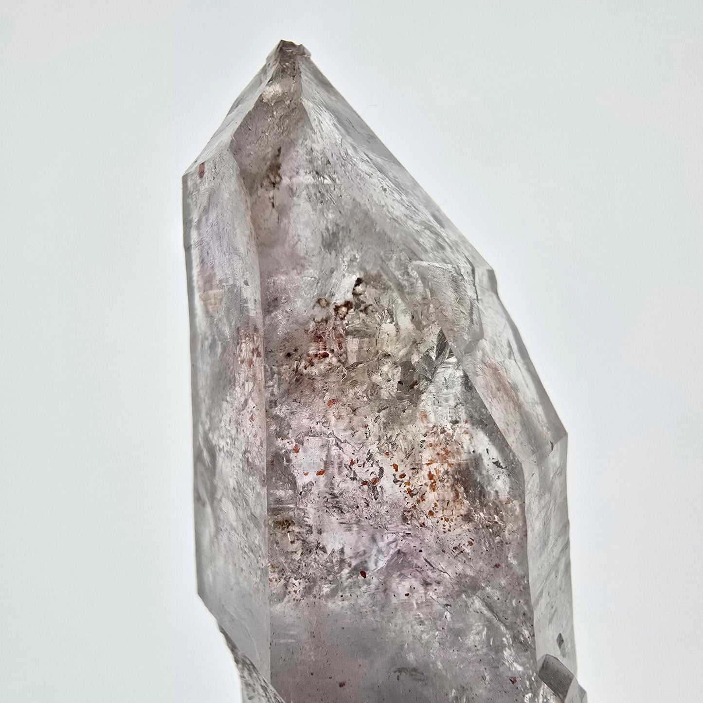 Sceptre d'améthyste fantôme Enhydro, 2 pochettes à bulles Saint-Valentin, Namibie 60 x 21 x 16 mm