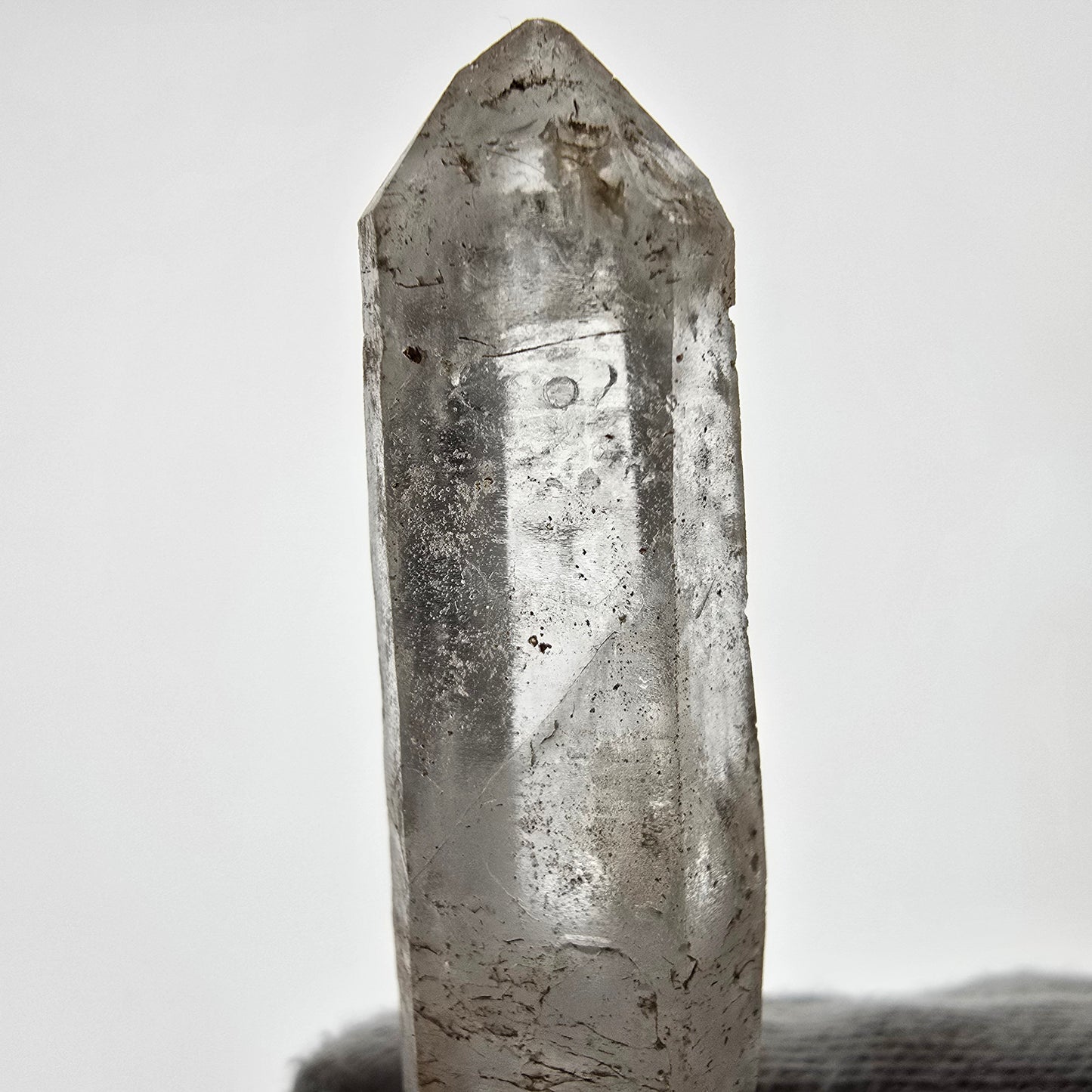 Enhydro Skeleton Smoky Quartz DT Scepter, 1x Bubble Valentine Pocket, Namibia 77*15*12mm