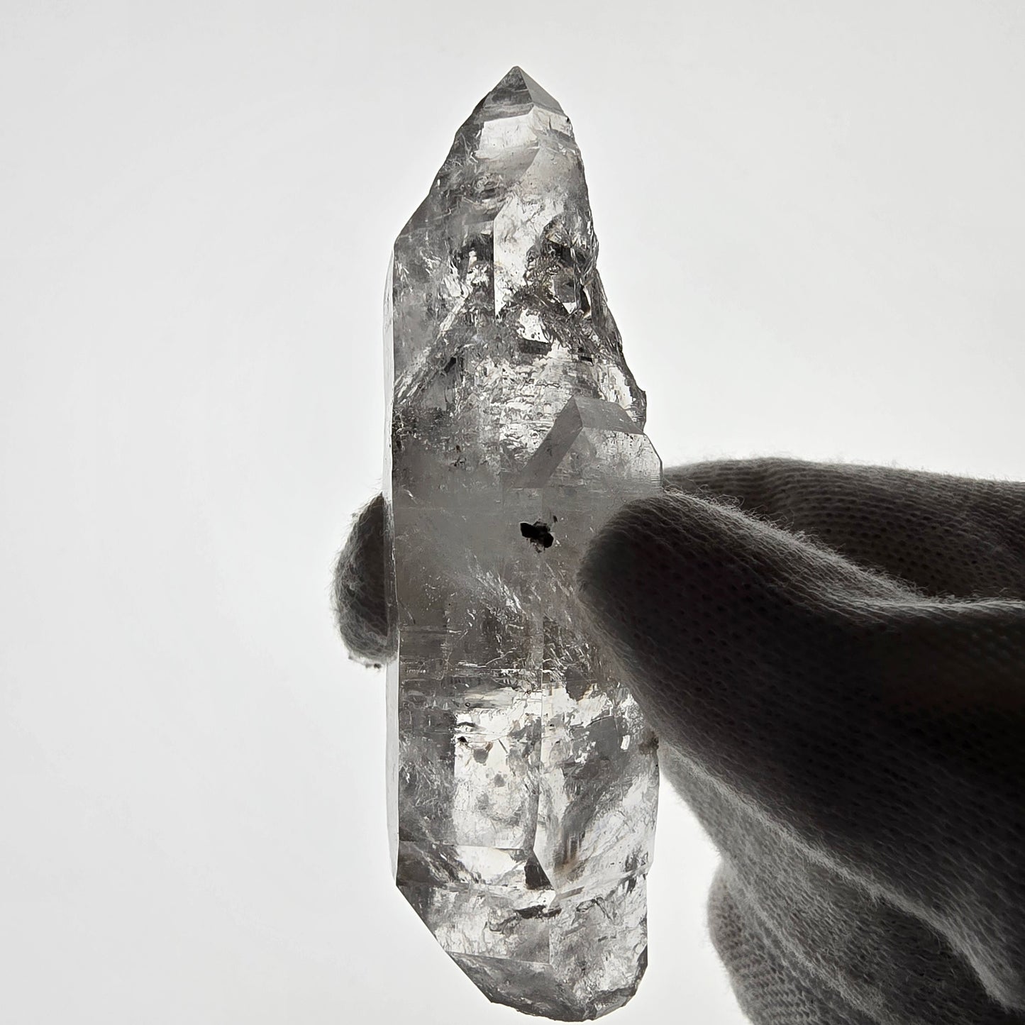 Enhydro Skeleton Smoky Quartz DT Scepter, 1x Bubble Valentine Pocket, Namibia 76*25*19mm
