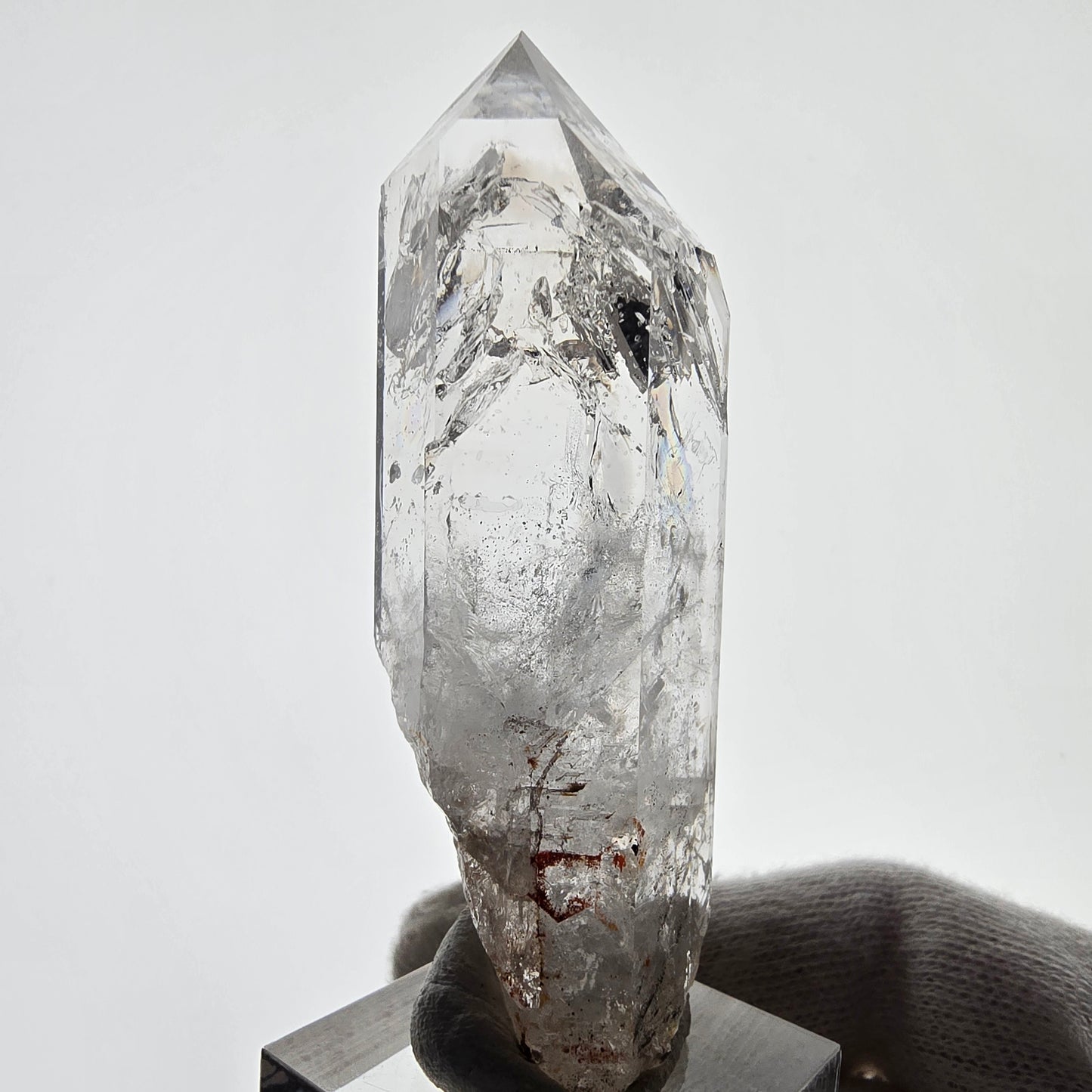 Skeleton Phantom Smoky Quartz Scepter Valentine Pocket, Namibia 70*24*18mm