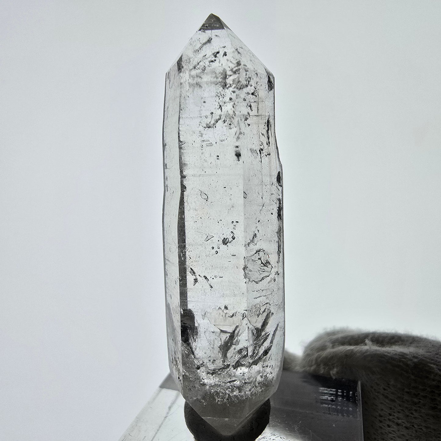 Skeleton Phantom Smoky Quartz DT Scepter Valentine Pocket, Namibia 52*14*11mm