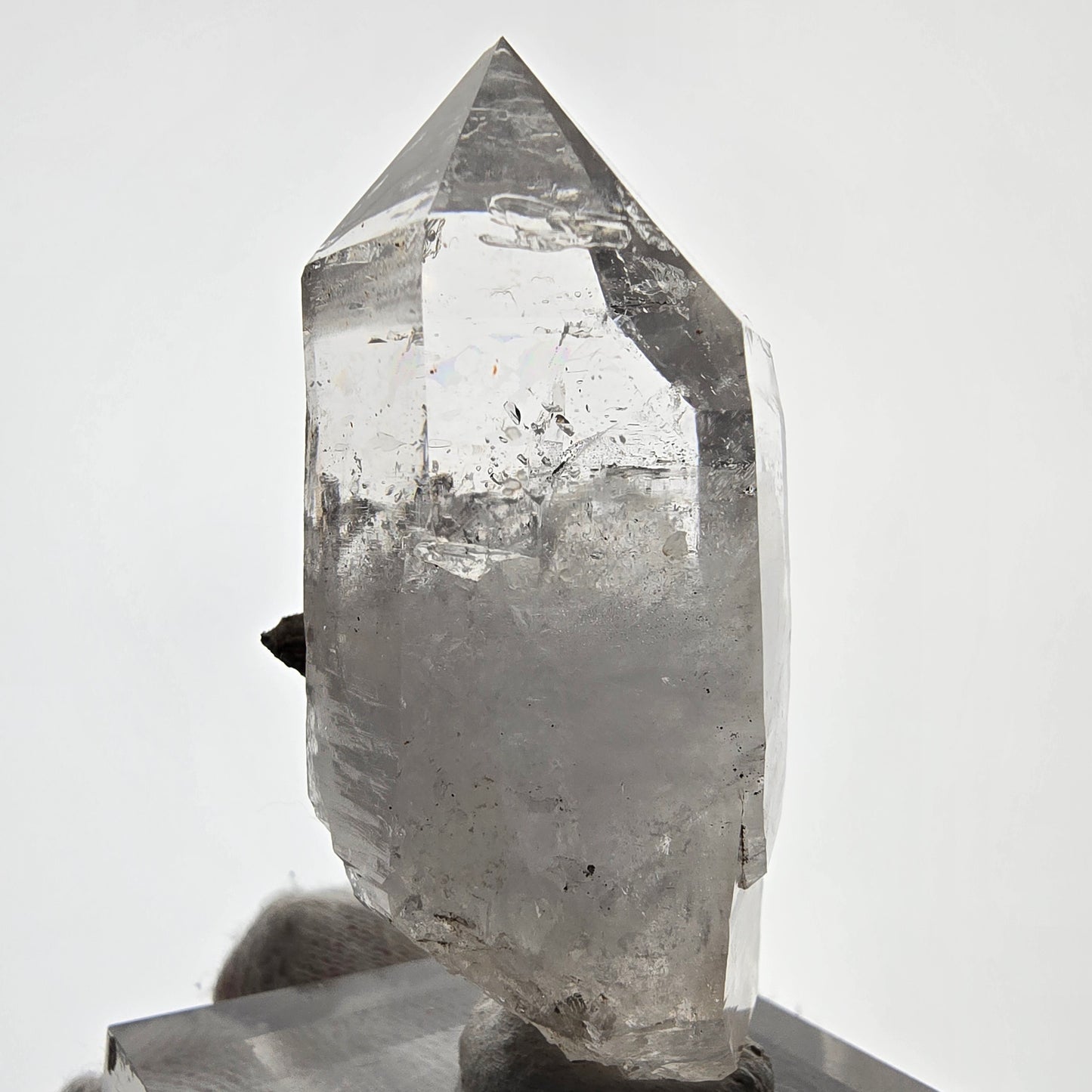 Sceptre de poche Saint-Valentin en quartz fumé fantôme squelette, Namibie 68 x 35 x 32 mm