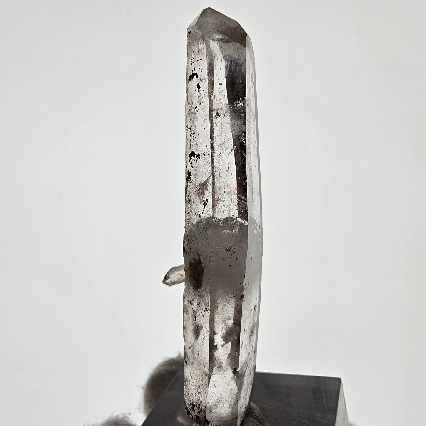 Sceptre de poche Saint-Valentin en quartz fumé fantôme squelette, Namibie 60 x 18 x 14 mm