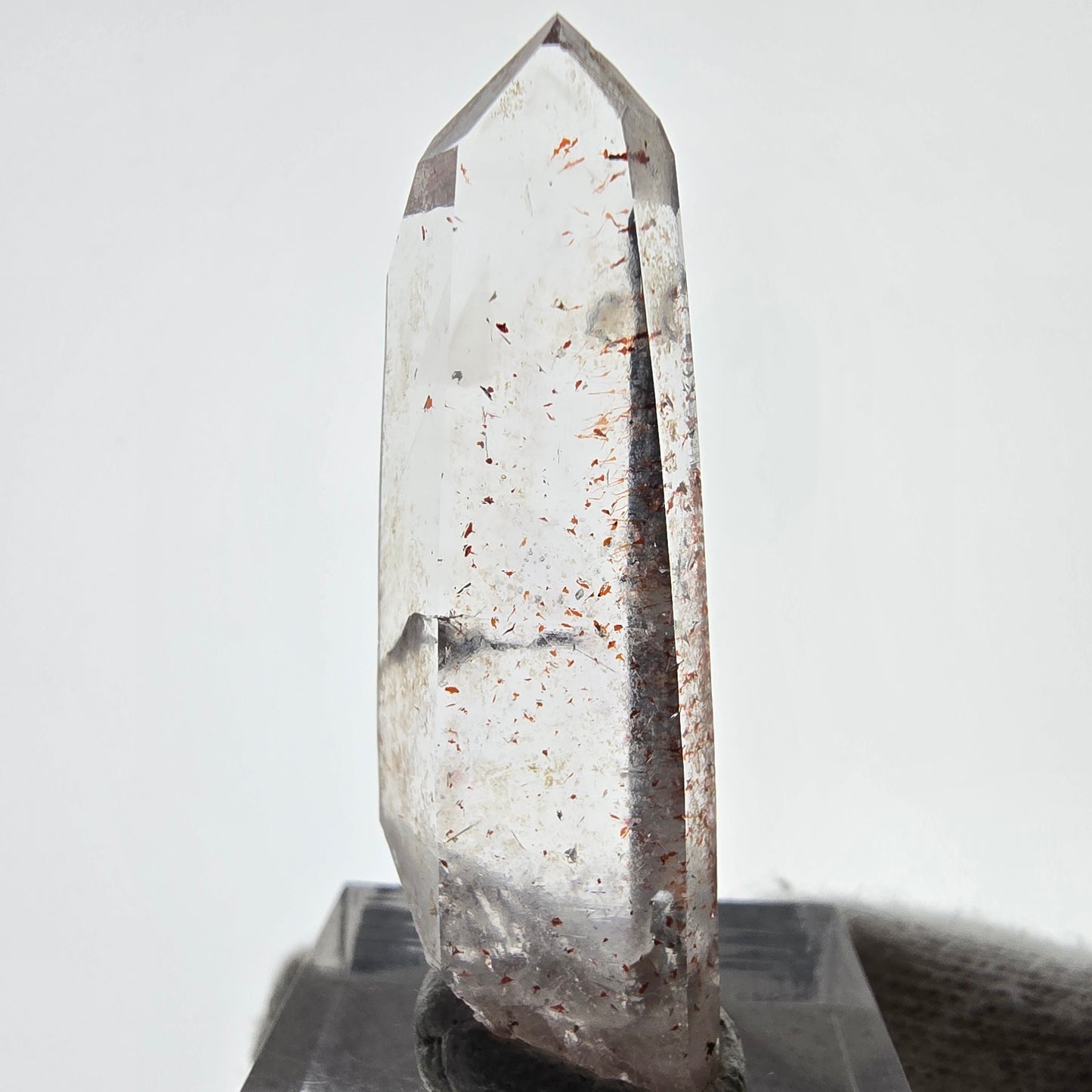 Harlequin Phantom Smoky Quartz Point Valentine Pocket, Namibia 44*15*9mm