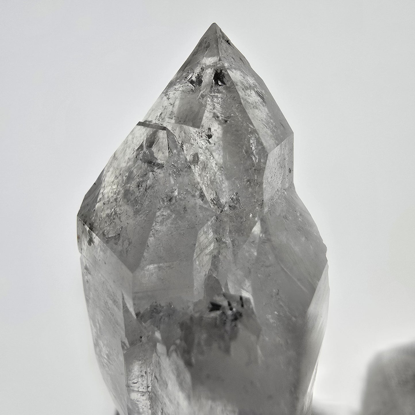 Sceptre de poche Saint-Valentin en quartz fumé fantôme squelette, Namibie 56 x 25 x 16 mm